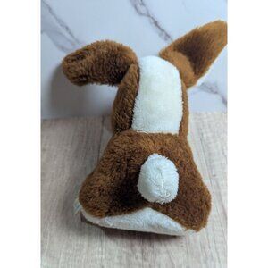 vintage Broadway Toy Adorable Brown & White Plush Bunny Rabbit Stuffed Animal 9"
